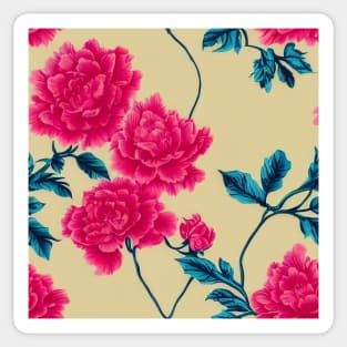 Rococo floral pattern, model 12 Sticker